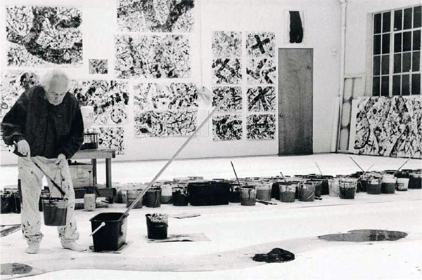 "Sam Francis, Palo Alto studio, 1991

photo: Nico Delaive"