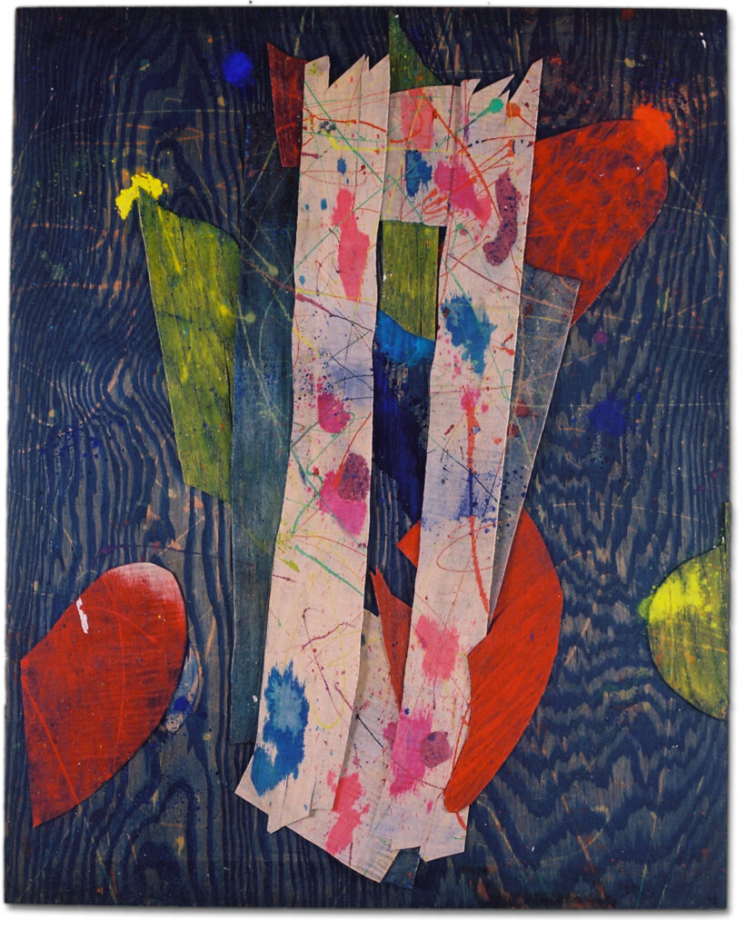 Untitled SFMP-38 () - Mixed media, oil paint and powdered pigment on wood